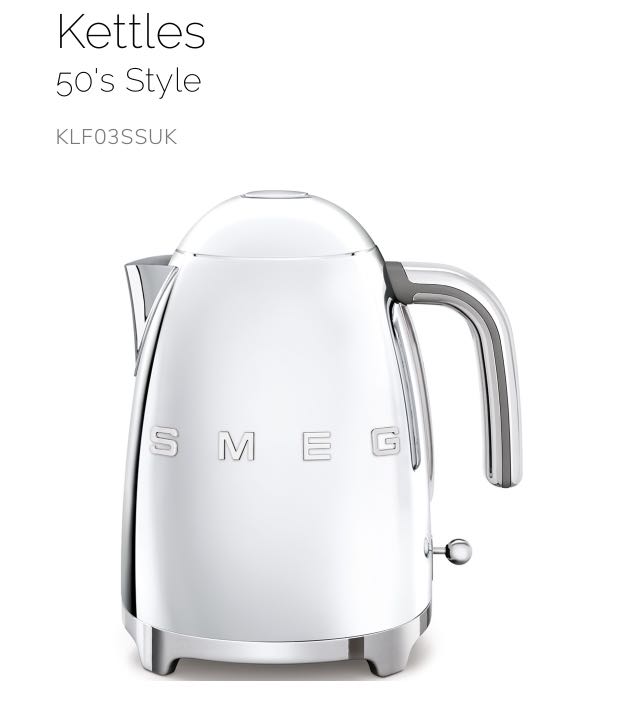 Smeg kettle (Chrome), TV & Home Appliances, Kitchen Appliances, Kettles & Airpots on Carousell