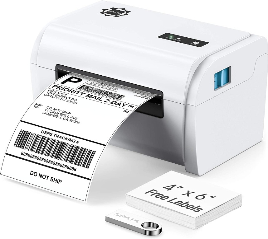 SPATA Label Printer 4x6 Thermal Shipping Label Printer 160mm/s with