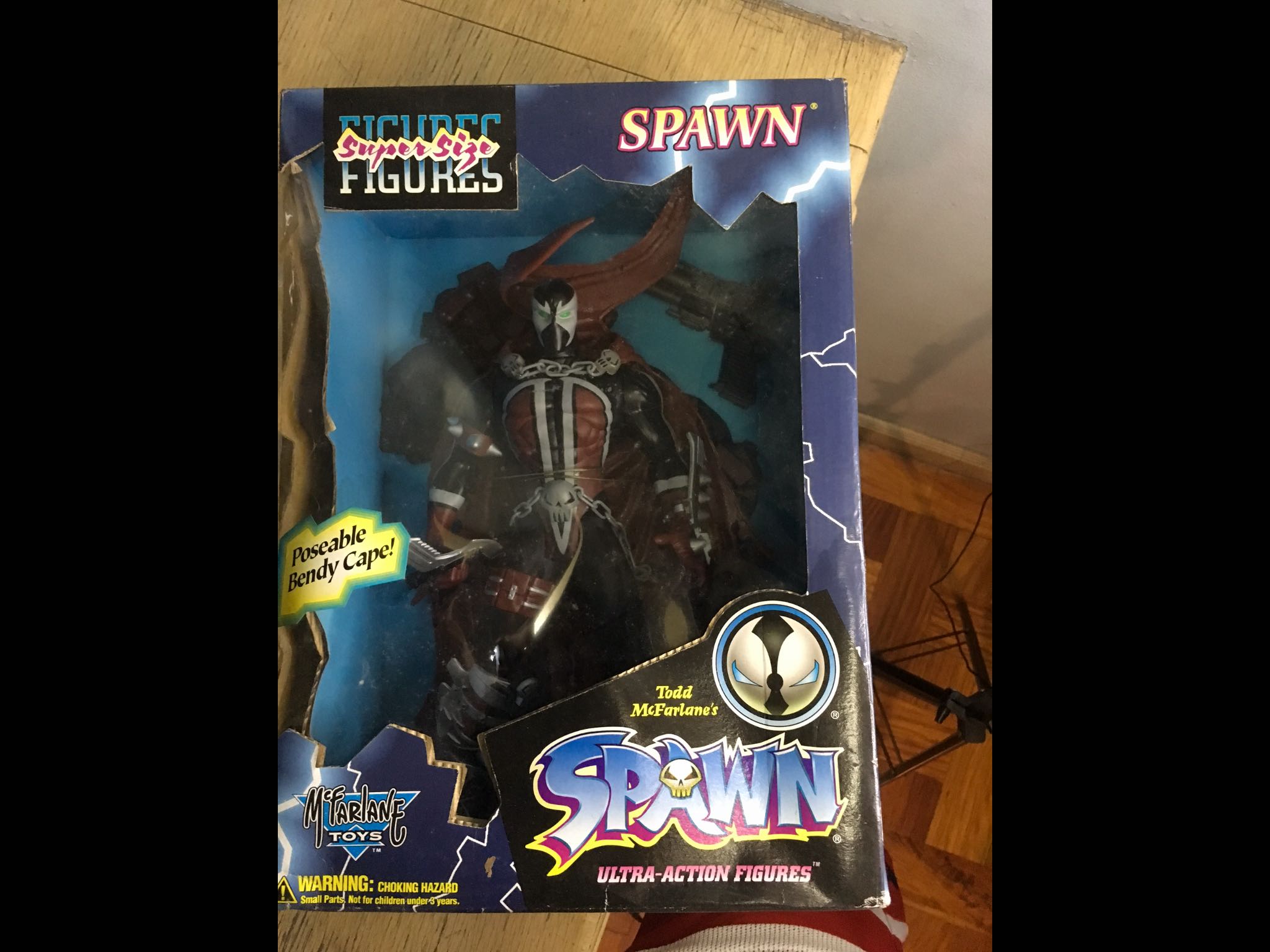 SPAWN SUPER SIZE 13 inch ACTION FIGURE WITH BENDY CAPE ...