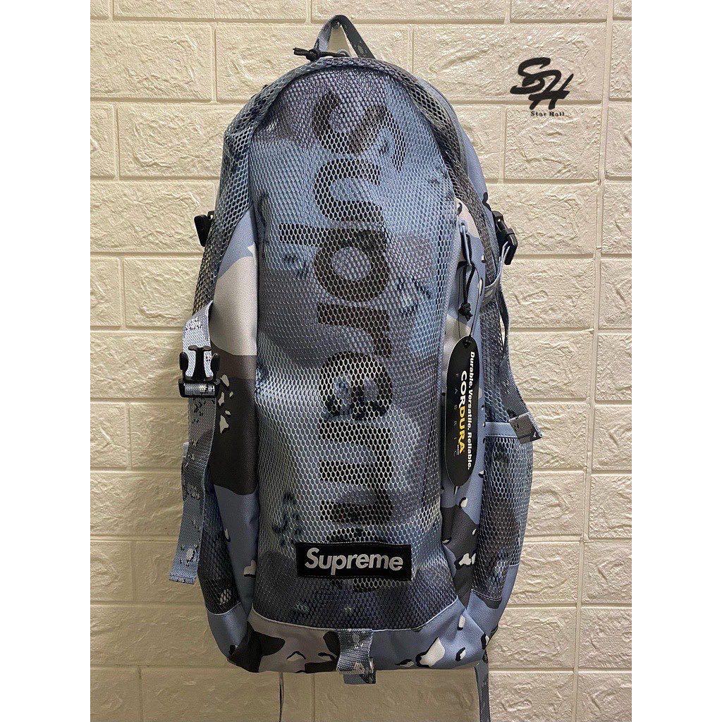 Supreme 2020ss Backpack Blue Camo-