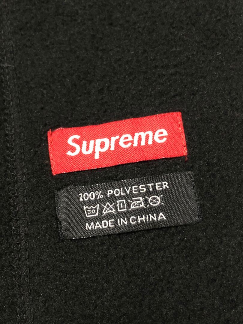 Supreme FW18 Polartec Scarf in Black IN HAND 100% Authentic