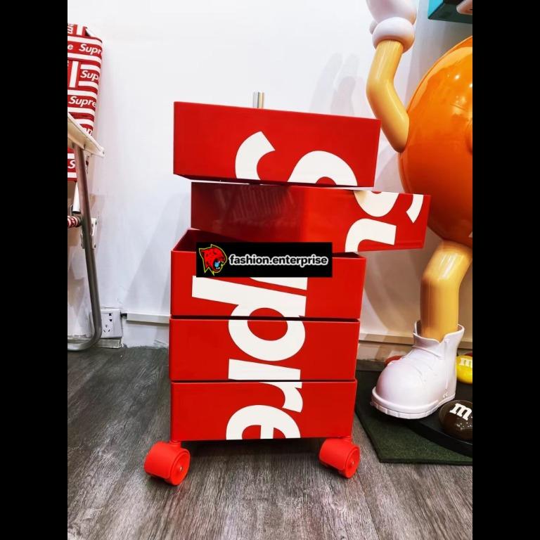 送料無料！新品 21AW Supreme Magis 5 Drawer 360 Container Red シュプリーム マジス ドロワー