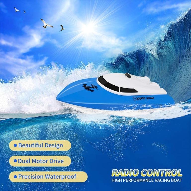 SZJJX RC Boat Remote Control Racing Boats for Swimming Pools and
