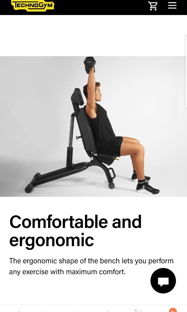 Technogym Adjustable bench, Sports Equipment, Other Sports Equipment