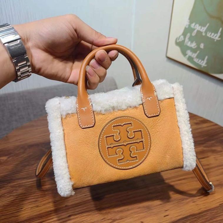 Tory Burch Ella Shearling Micro Tote Bag, Women's Fashion, Bags & Wallets, Tote  Bags on Carousell