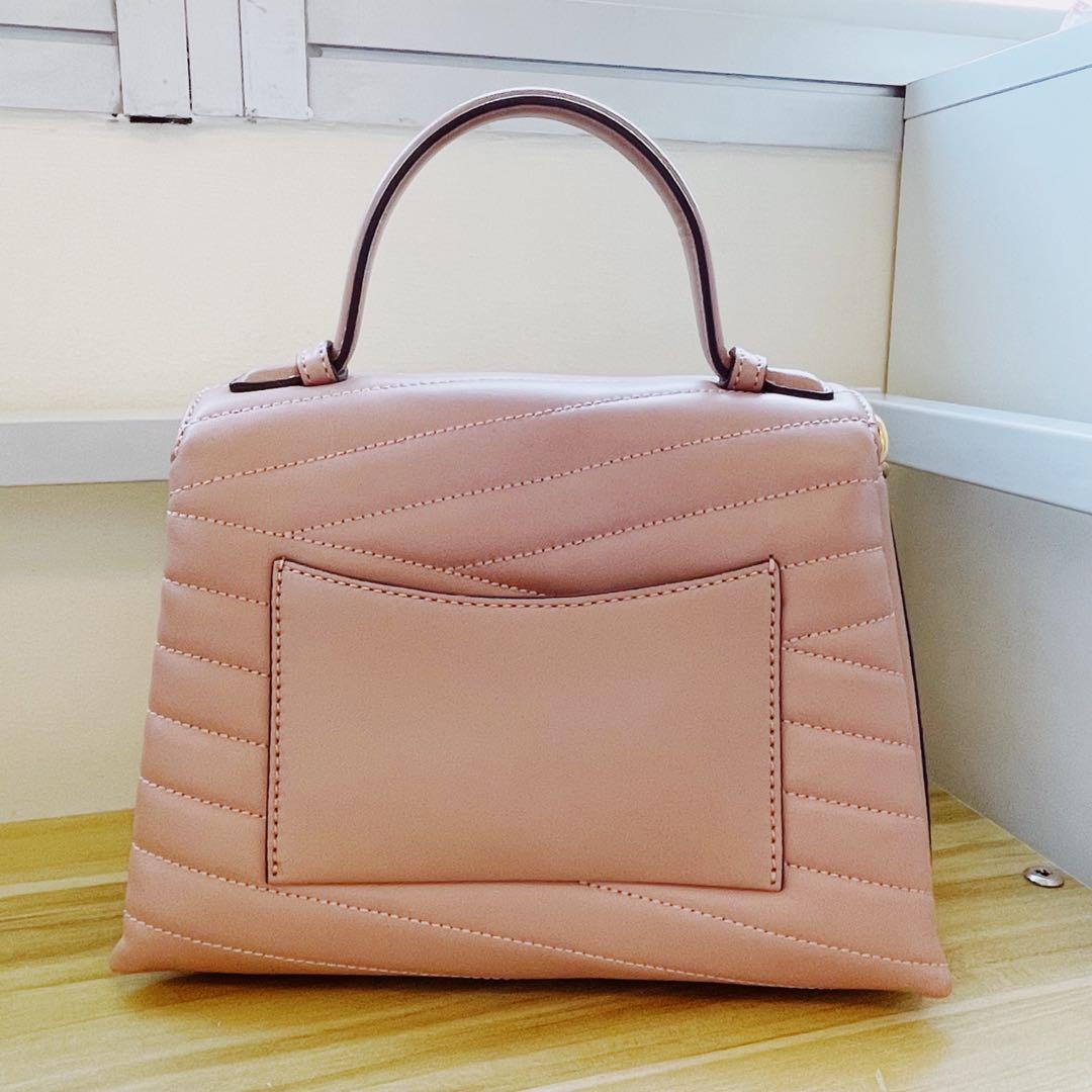 Tory Burch Kira Chevron Top Handle Satchel, Luxury, Bags & Wallets on