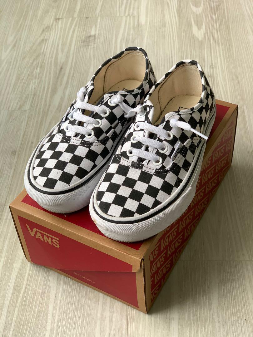 Real checkerboard vans hot sale
