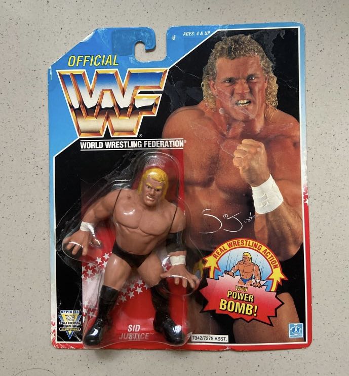 Vintage 1991 Hasbro WWF Sid Justice Custom Figure MOC (Resealed ...
