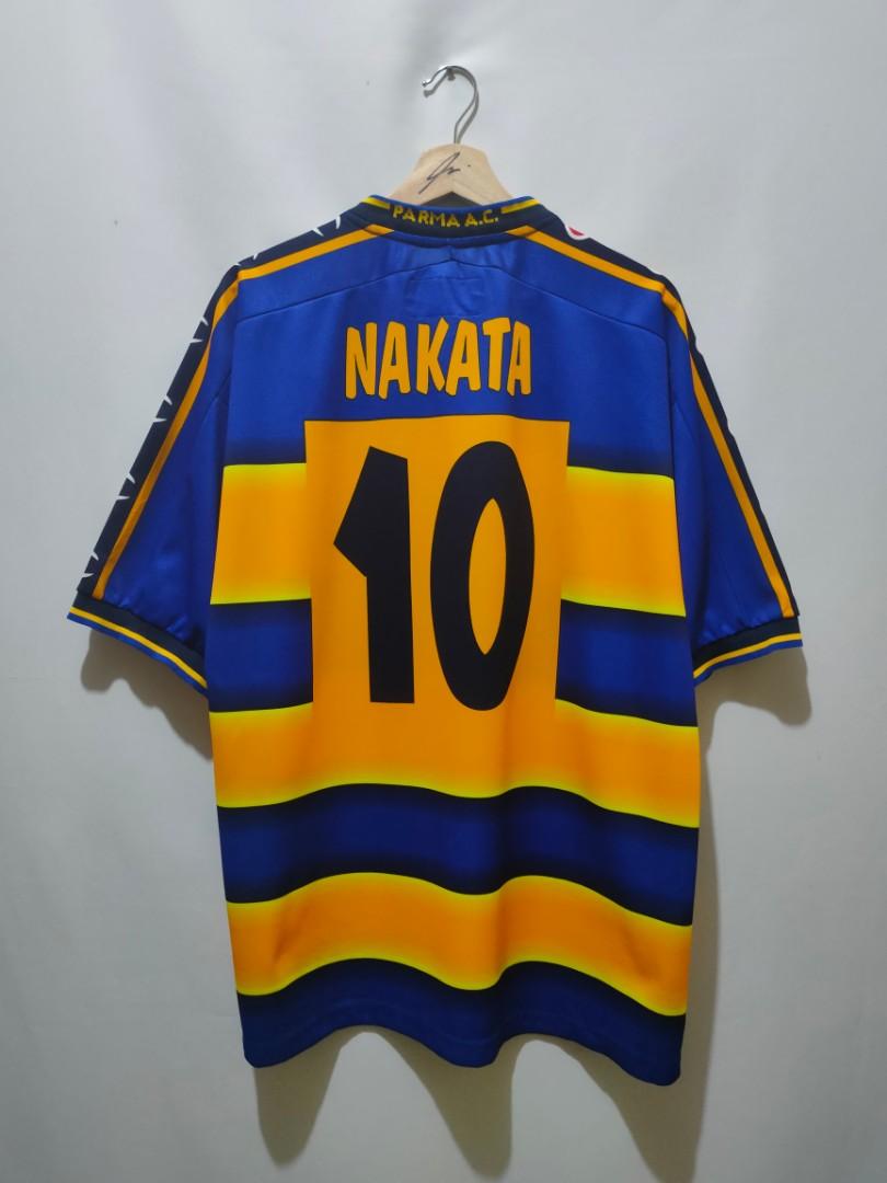 Vintage Parma FC NAKATA 10 by Champion Sara Lee Jersey, Men's