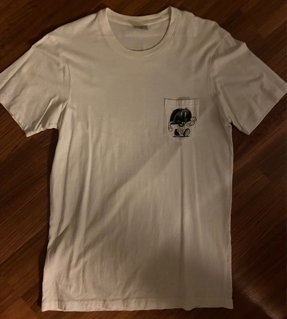 white cartoon tee, Men's Fashion, Tops 