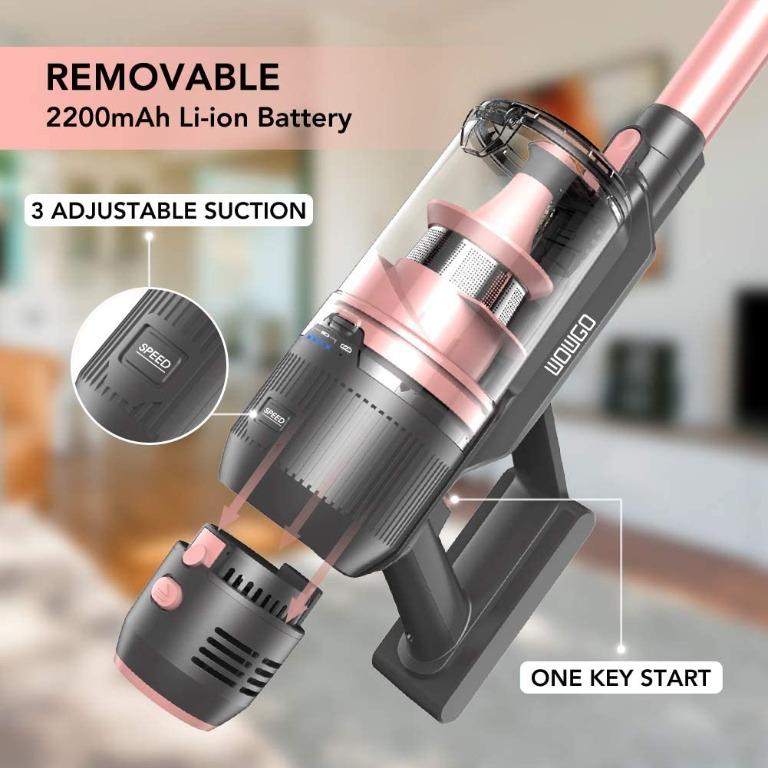 Wowgo C10 Battery Vacuum Cleaner 22,000 Pa Cordless Vacuum Cleaner with