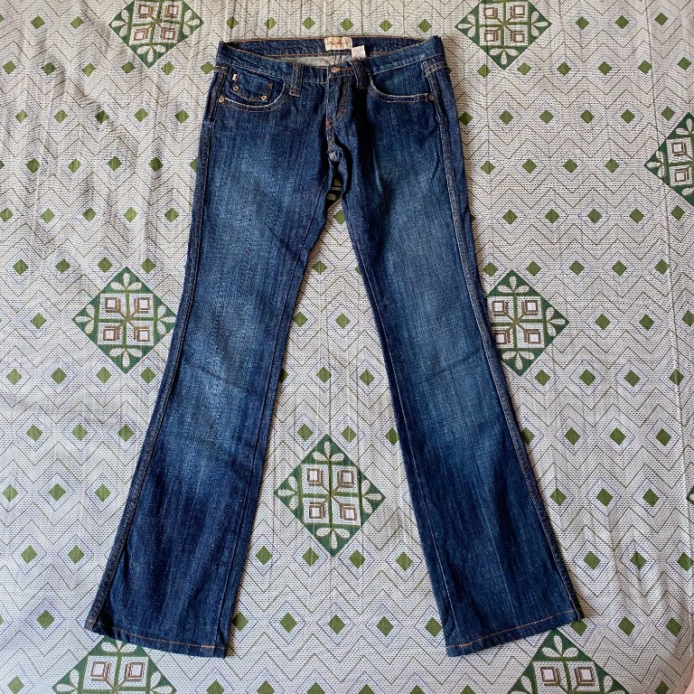 SALE - Y2k Frankie B Made in USA Bell Bottom Denim Jeans, Women's ...