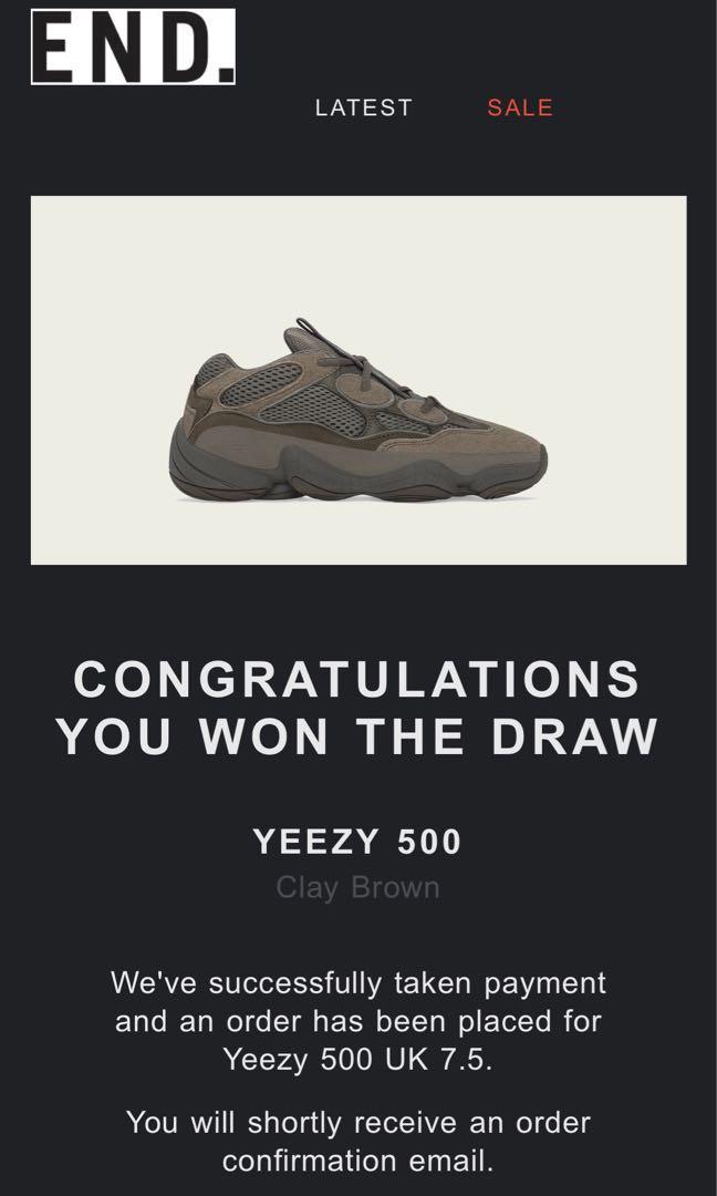 End best sale yeezy 500