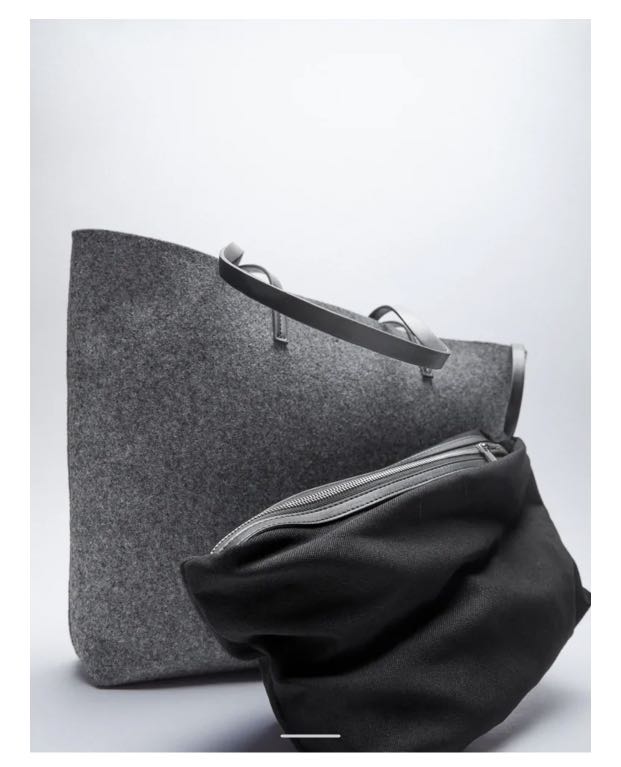 Zara felt bag clearance