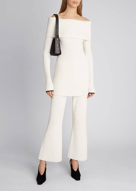 ZARA KNIT FLARE PANTS, Women's Fashion 