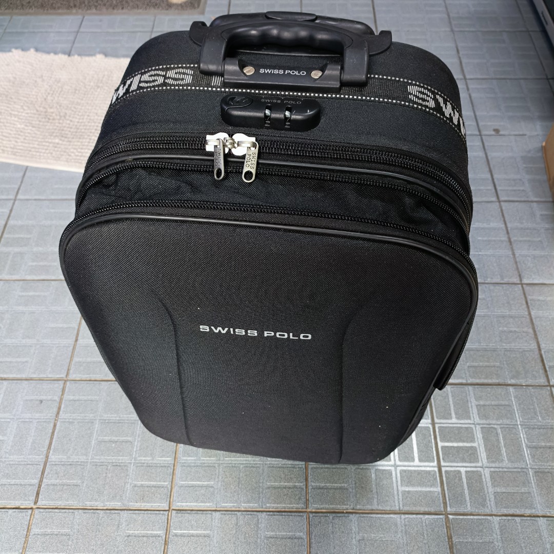 20 inches Black Swiss Polo Luggage Air Flight Cabin bag Sports