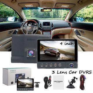 3 Lens New Model Dashcam Car Recorder 12MP 3 in 1 Dash Cam Three Lens Car Camera DVR 1080P
