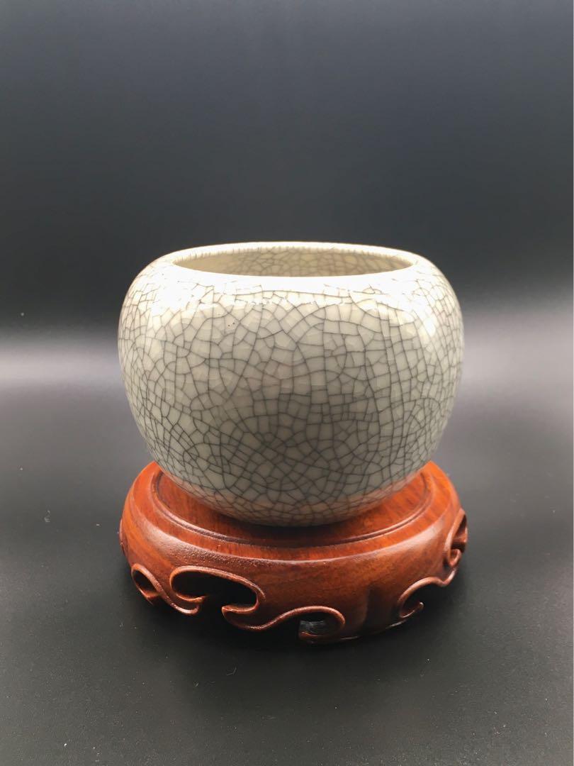 中国　哥釉　沖耳爐　香炉　C 7760E 域鉴古玩】清中期·霁红釉兽耳香炉鉴定结果_清中期·霁红釉兽耳