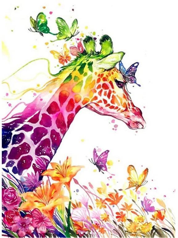 Giraffe and Elephant 30 x 40 cm DIY Diamond Painting Kits Full Drill Painting Rhinestone Embroidery Pictures Cross Stitch Arts Crafts for Home Wall Decor SUFUS 2 PACK 5D Diamond Painting Kits