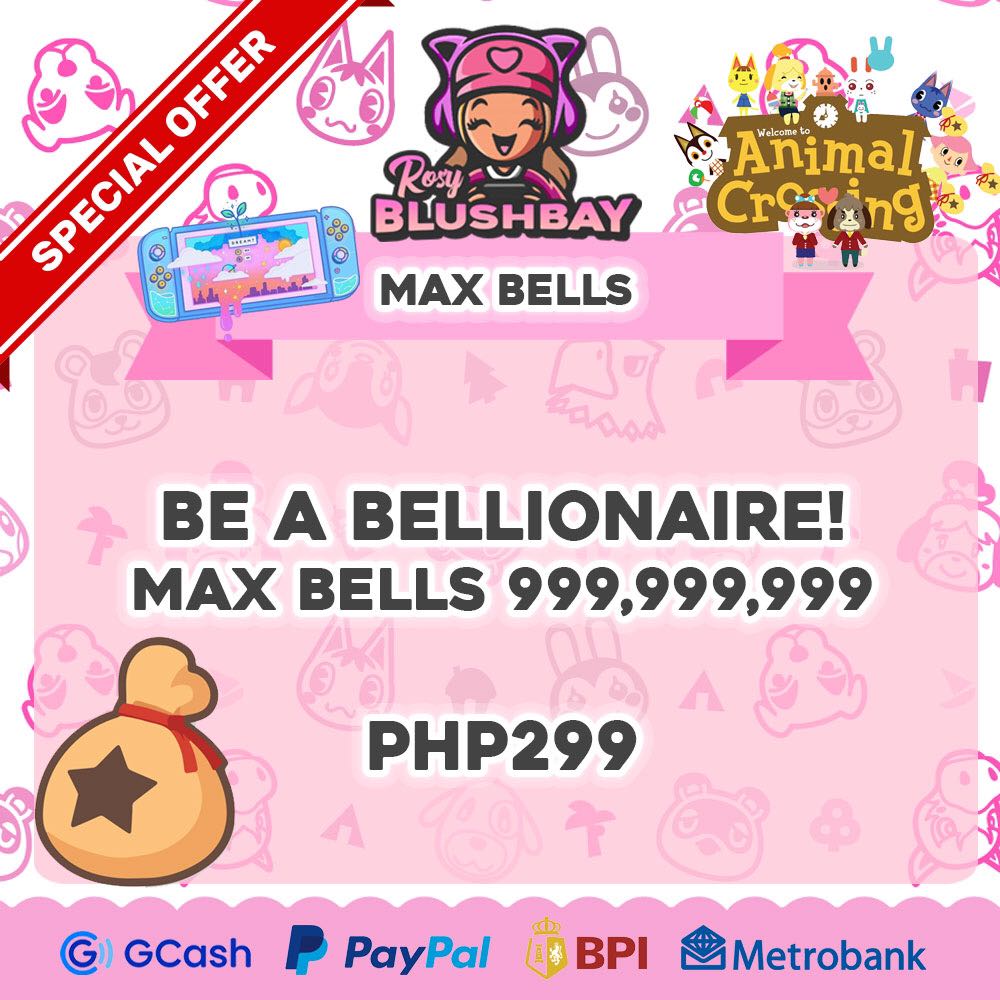 Animal Crossing (ACNH) Max Bells, Video Gaming, Video Games, Nintendo