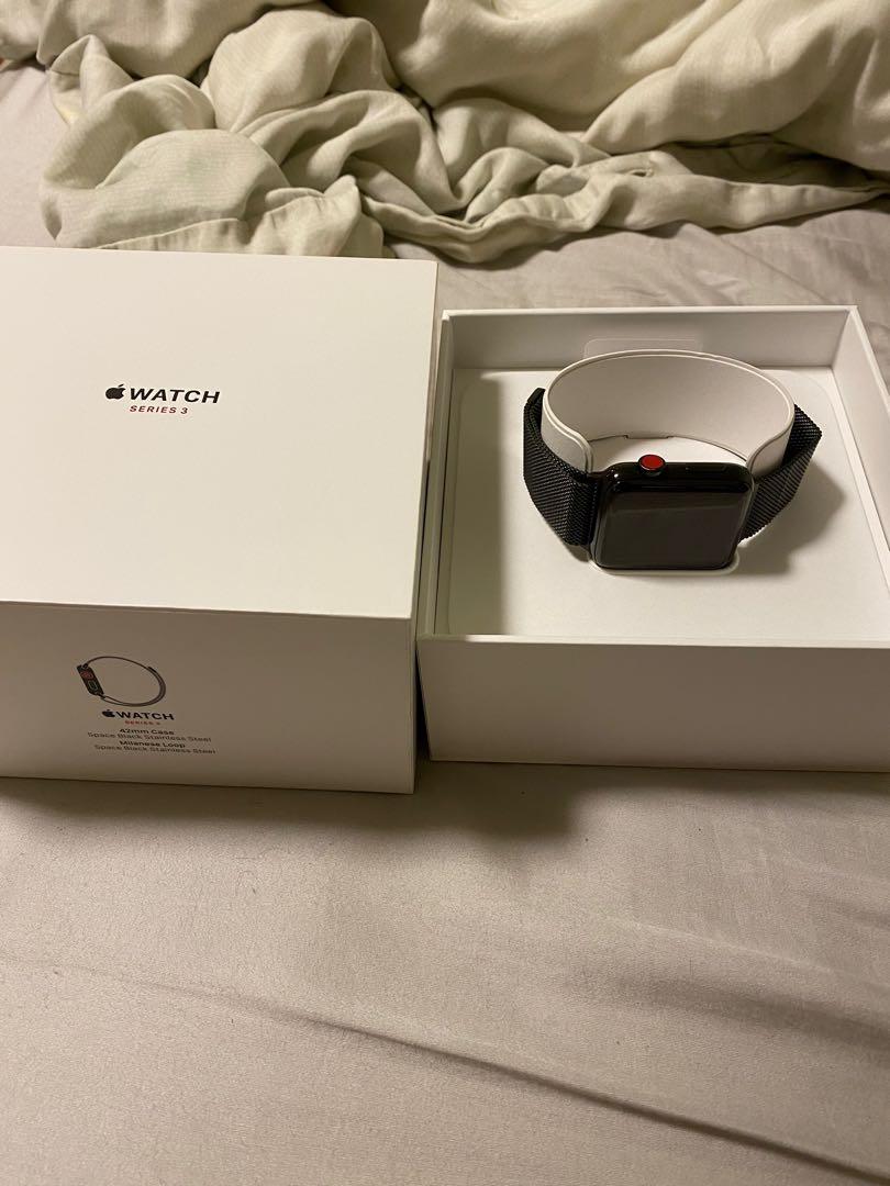 Apple watch series 3 top 42mm stainless steel milanese loop