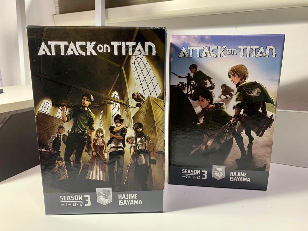 Attack on Titan Season 3 Part 1 & 2 Manga (Boxed Set), Hobbies & Toys