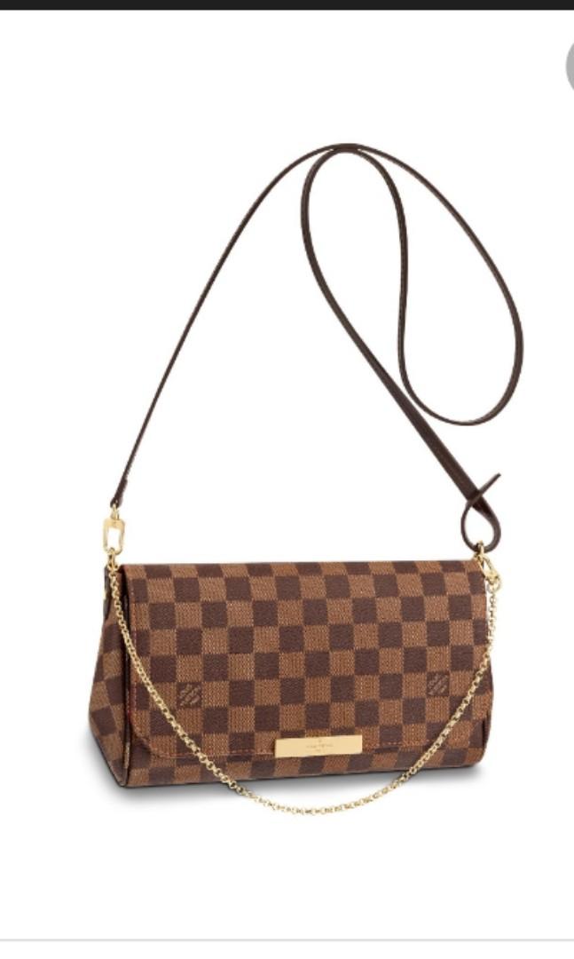Louis Vuitton Damier Ebene Favorite MM Shoulder Bag (SHF-uhjOFW) – LuxeDH