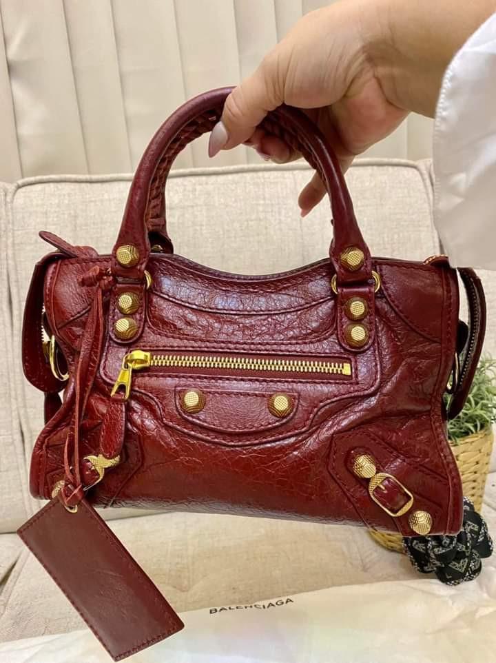Balenciaga wine red hot sale