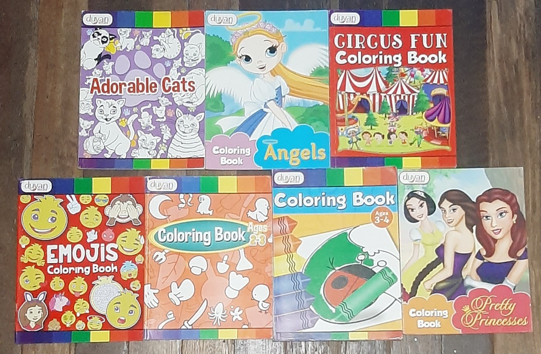 Bargain Coloring Books for Preschool Kids Ages 2-3, 3-4, Angels, Cats ...