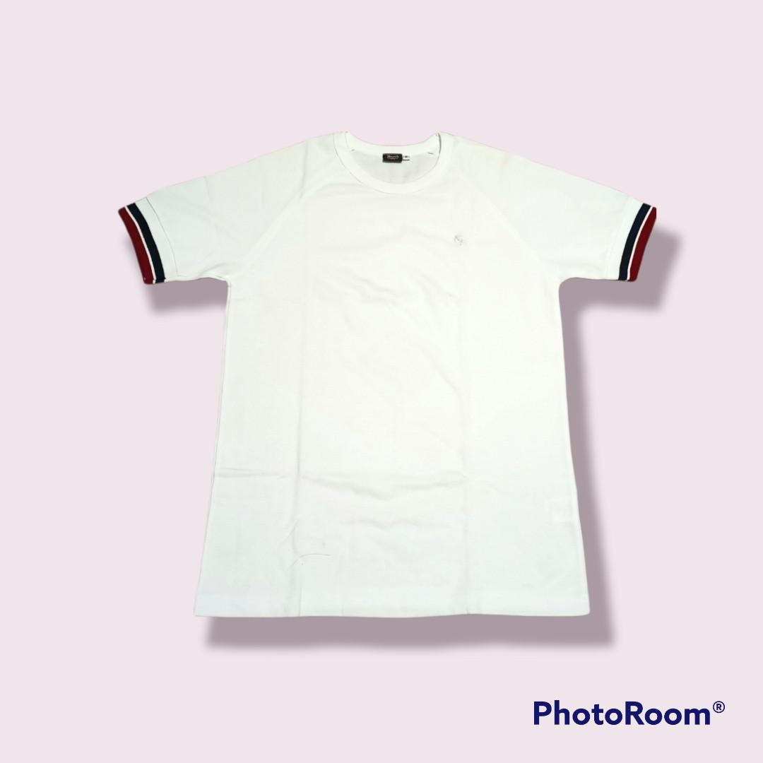 Bench Plain White Shirt, Men's Fashion 