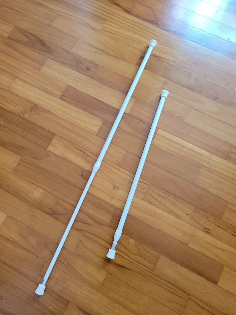 BN Daiso shelves + tension poles, Furniture & Home Living, Home