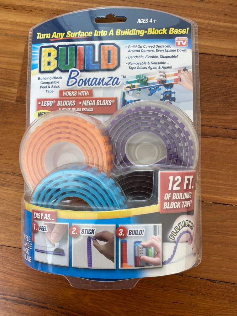 As Seen On TV Build Bonanza 12 Feet of Building Block Flexible Tape New