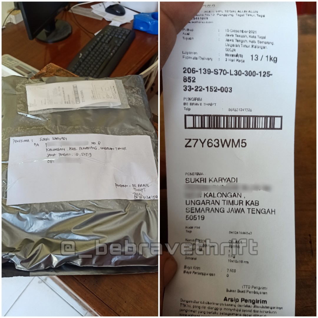 Bukti Pengiriman dan Resi, Fesyen Pria, Pakaian , Bawahan di ...
