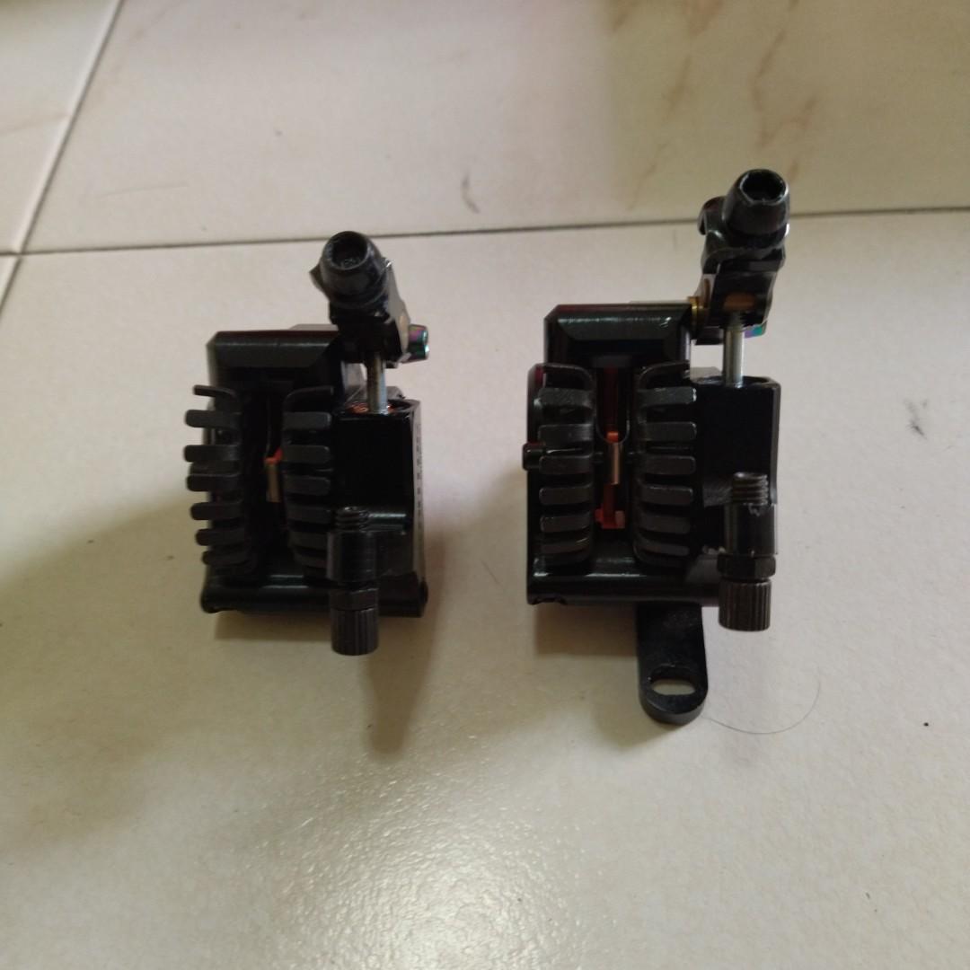 cable actuated hydraulic brakes