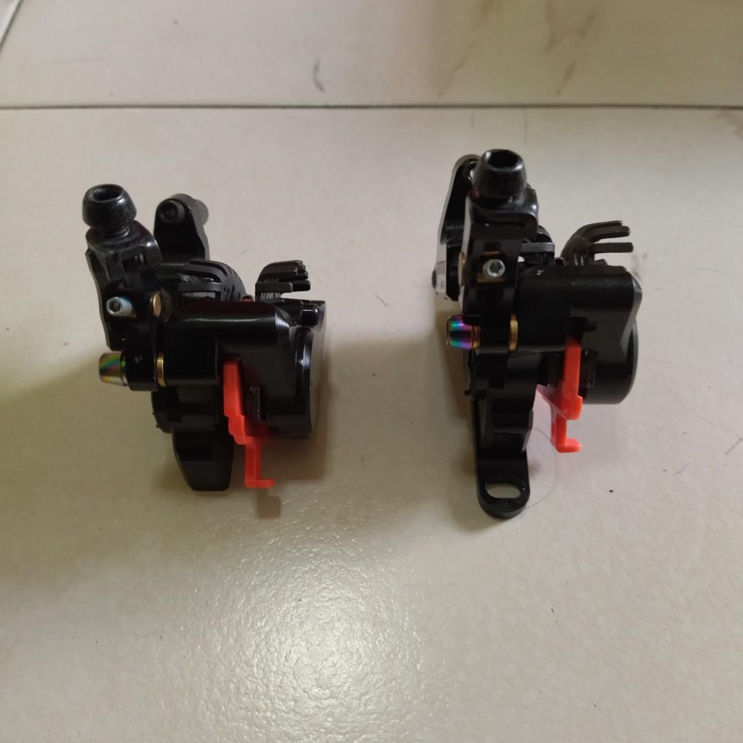 cable actuated hydraulic brakes