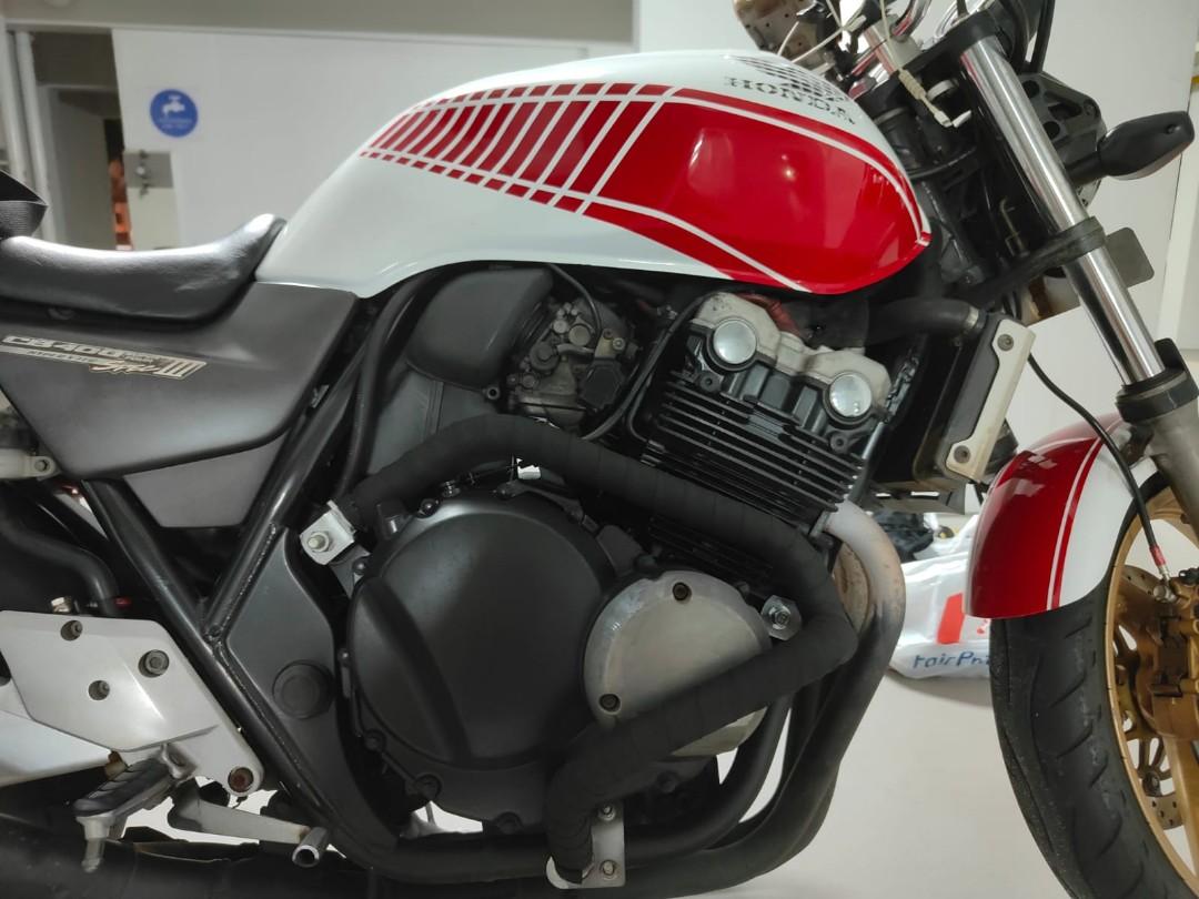 CB400/Matt Black Crash Bar Wrapping/Installation & Tapes included