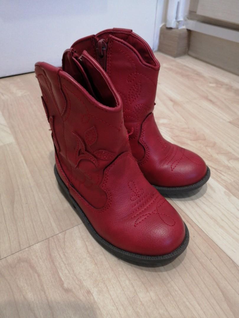 Cat and jack red boots outlet