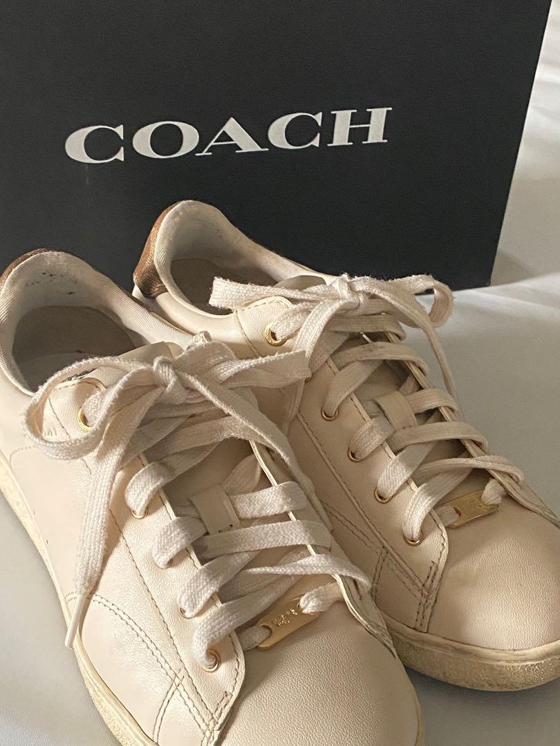 coach gold sneakers