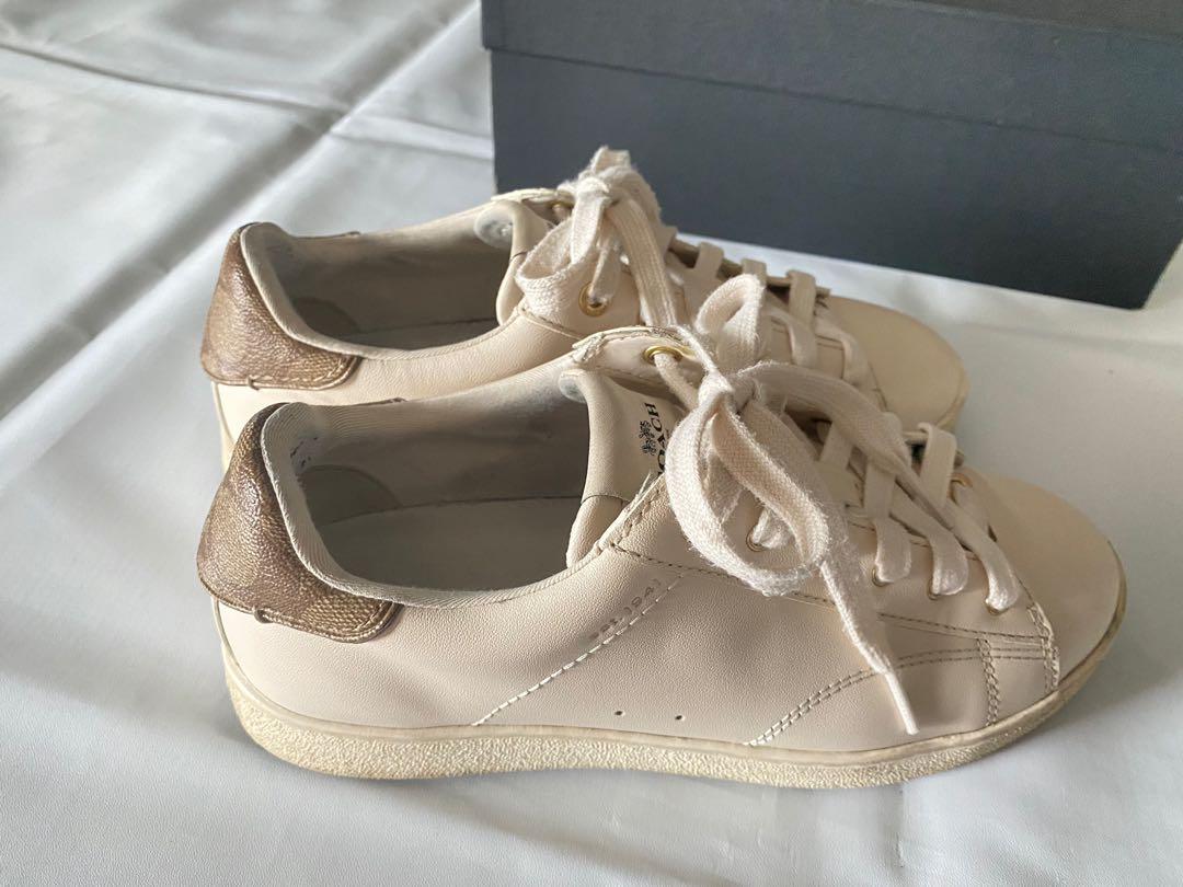 coach gold sneakers