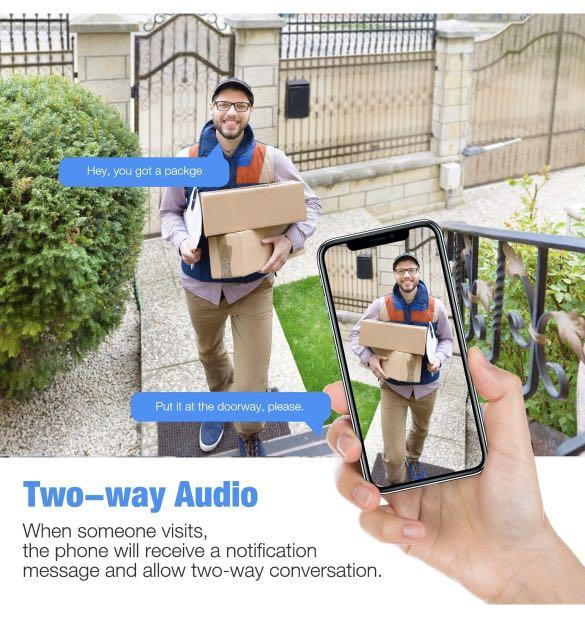 CONICO battery powered security camera 1080P WiFi, Furniture & Home