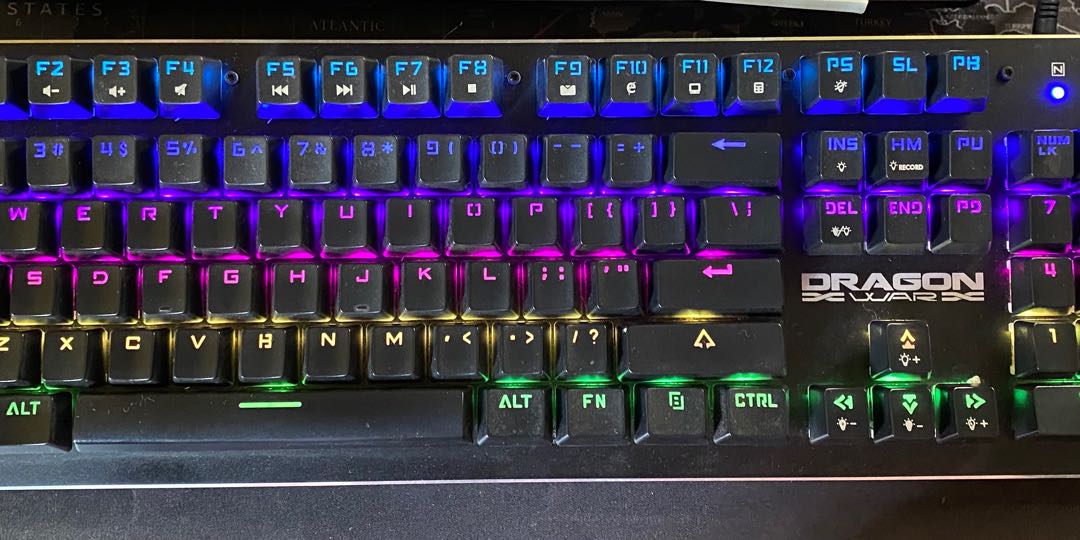 DRAGONWAR TRICERATOPS FULL RGB WIRED MECHANICAL KEYBOARD ( BLUE ...