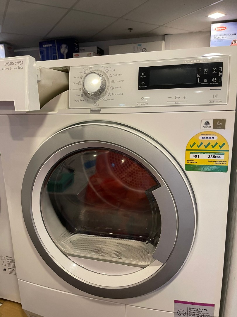 Electrolux EDH3497RDW Condenser Dryer (9Kg), TV & Home Appliances