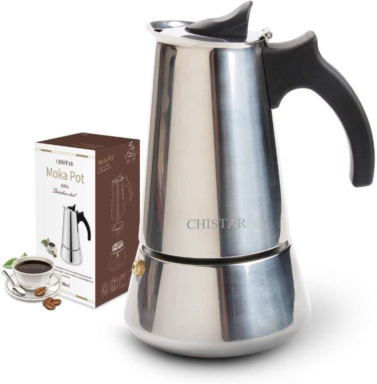 F2082 CHISTAR Espresso Maker, Stovetop Espresso Maker, Coffee Maker