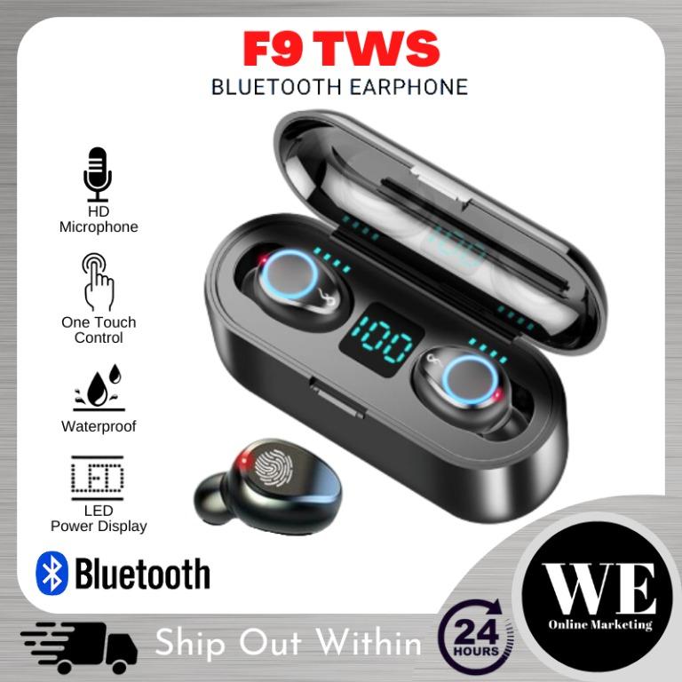Bluetooth Earphone F9 TWS Audio Earphones on Carousell