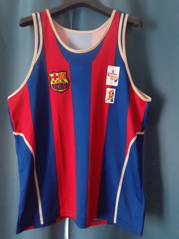 FC Barcelona Basketball Jersey Men s Fashion Activewear on Carousell