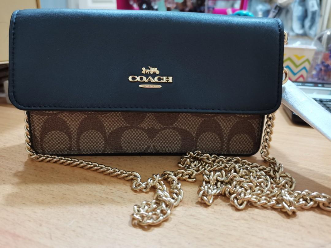 Foldover shop wristlet coach