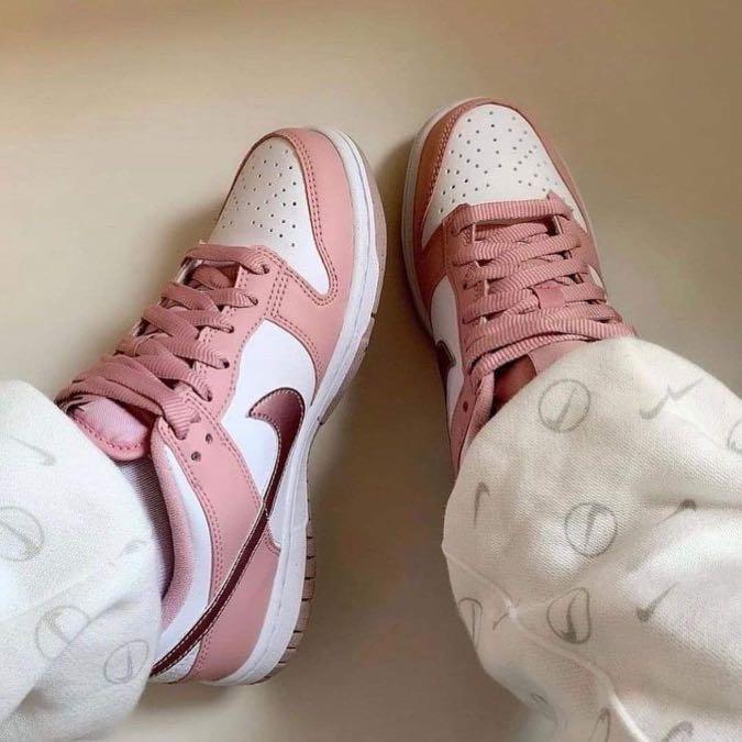 pink dunks velvet