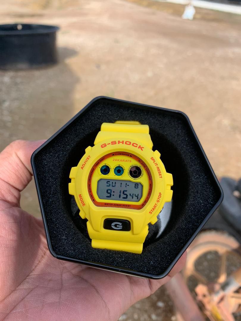 G shock 24 karat yellow best sale