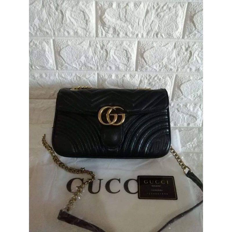 Gucci black shop sling bag