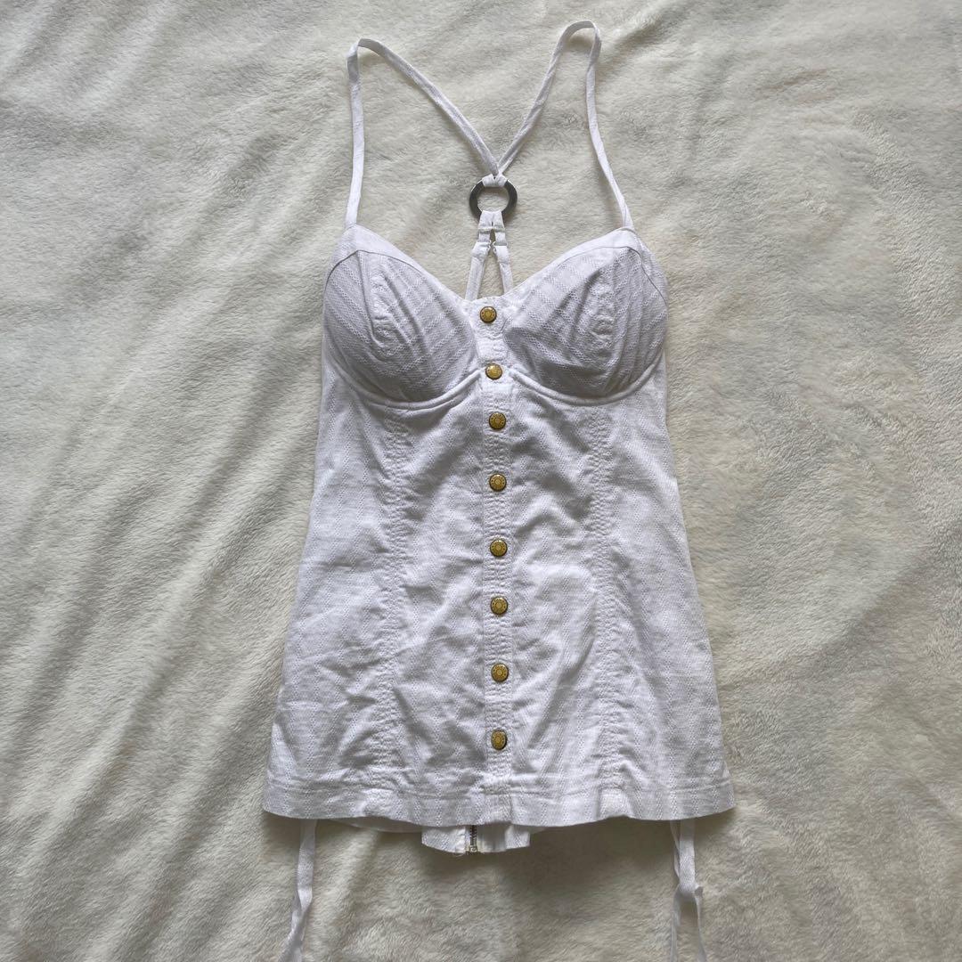 Guess white corset top clearance